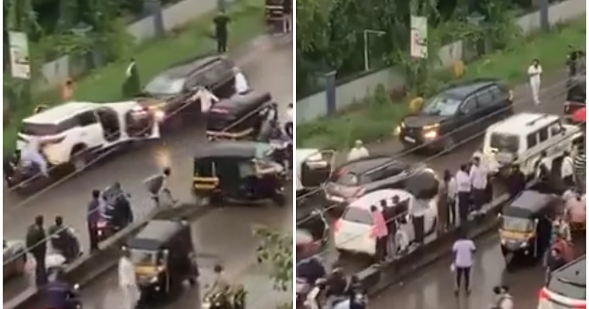 Watch | SUV rams into car, hits it again after U-turn as two groups ...