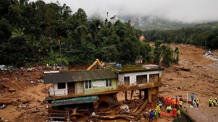 <div class="paragraphs"><p>File photo of search operations after landslides hit Mundakkai village in Wayanad district in Kerala. </p></div>