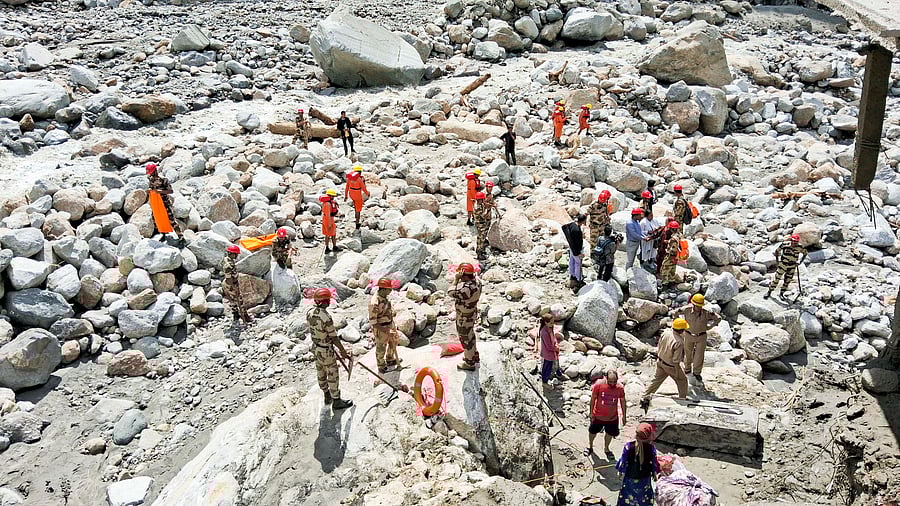 <div class="paragraphs"><p>Cloud-burst hit Samej village, in Rampur area of Shimla district on August 2, 2024. </p></div>