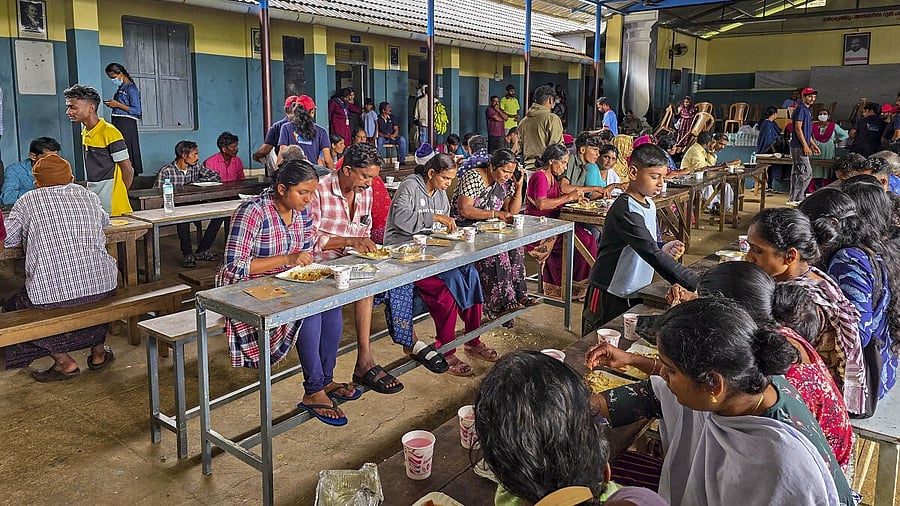 <div class="paragraphs"><p>Survivors of the recent landslides triggered by heavy rains  in Wayanad district.</p></div>