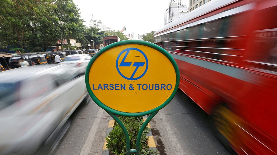 <div class="paragraphs"><p>A sign of Larsen and Toubro  </p></div>