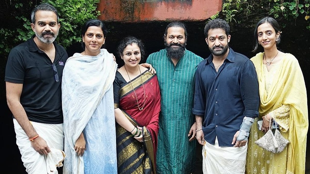 Rishab Shetty, Jr NTR make a spiritual visit to Keshavanatheshwara Temple