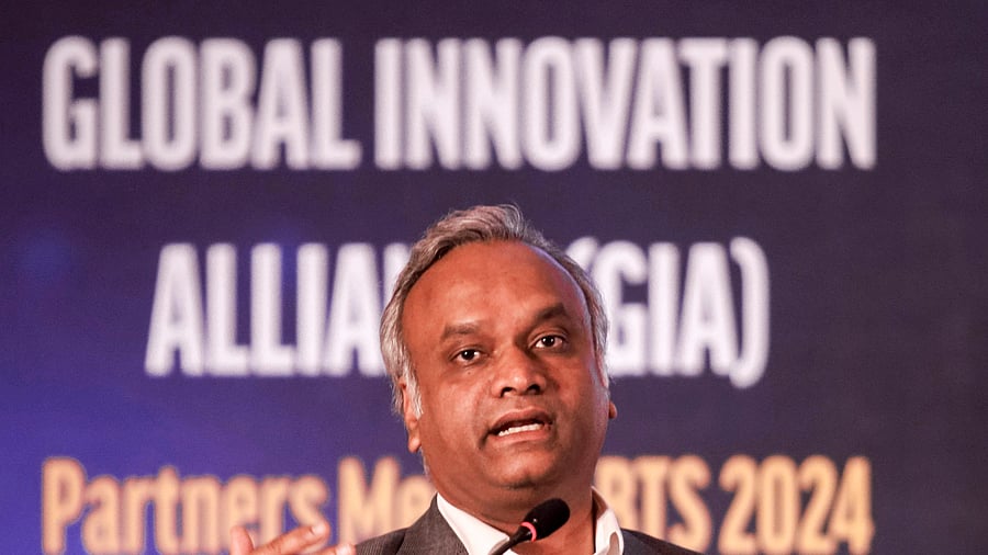 <div class="paragraphs"><p>Karnataka Minister for Information Technology Priyank Kharge speaks during the Global Innovation Alliance (GIA) partners meet as part of Bengaluru Tech Summit, in Bengaluru, Tuesday, September 3, 2024.</p></div>