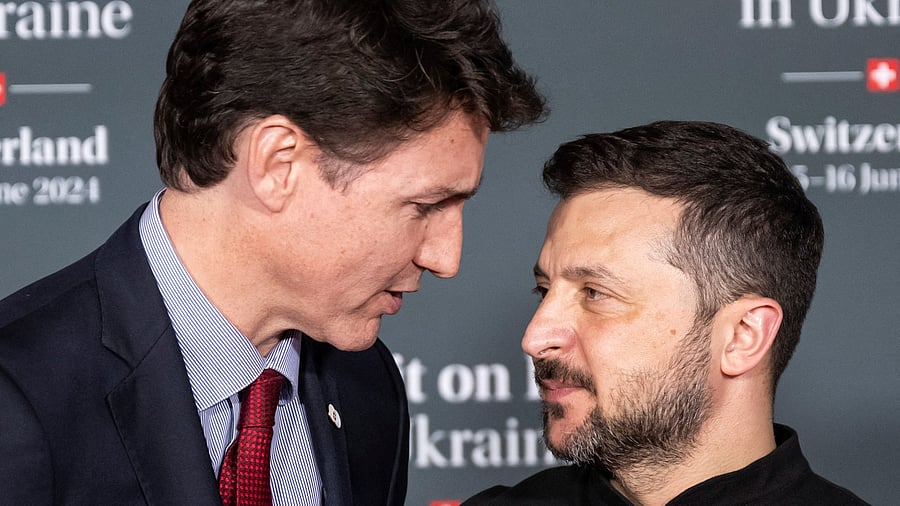 <div class="paragraphs"><p>Prime Minister Justin Trudeau of Canada and President Volodymyr Zelenskyy of Ukraine.</p></div>