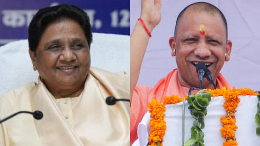 <div class="paragraphs"><p>Bahujan Samaj Party supremo Mayawati (L) and Uttar Pradesh Chief Minister Yogi Adityanath (R).</p></div>