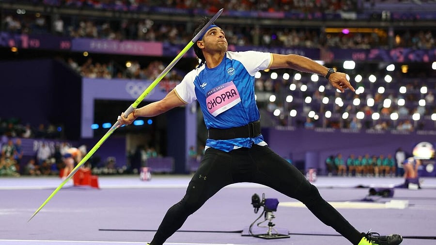 <div class="paragraphs"><p>Neeraj Chopra of India in action.</p></div>