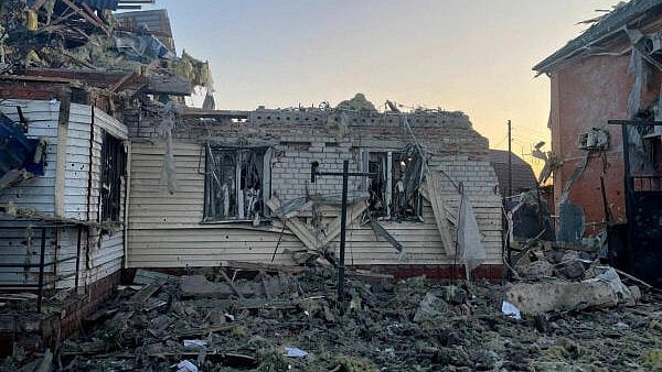 <div class="paragraphs"><p>File photo of a damaged house following what local authorities called a Ukrainian military strike, in the course of the Russia-Ukraine conflict. </p></div>