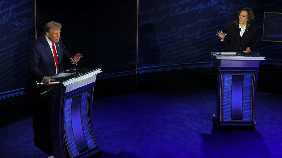 <div class="paragraphs"><p>Harris-Trump presidential debate hosted by ABC in Philadelphia, Pennsylvania</p></div>