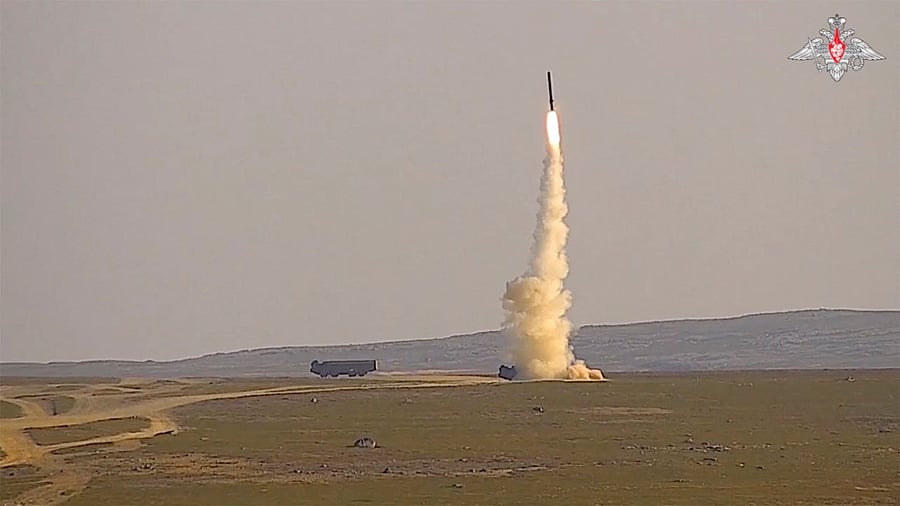 <div class="paragraphs"><p>File photo: A still image from a video, released by Russia's Defence Ministry, shows what is said to be a Bastion coastal defence system firing a missile at a target in the Barents Sea.</p></div>