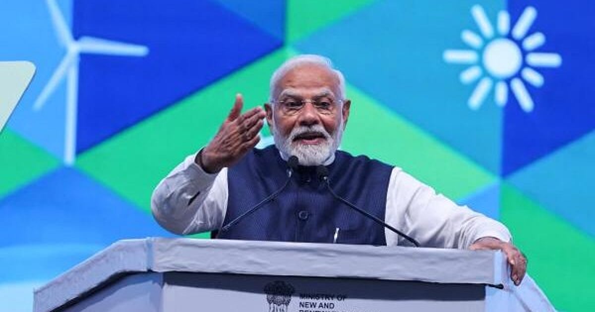 Solar System Modi PM Modi interacts with rooftop solar unit scheme beneficiaries in Gujarat