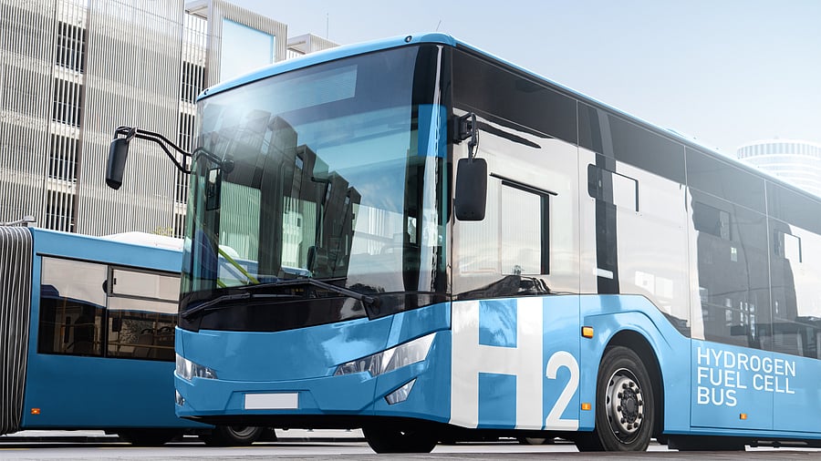<div class="paragraphs"><p>A hydrogen fuel cell  bus. (Representative image)</p></div>