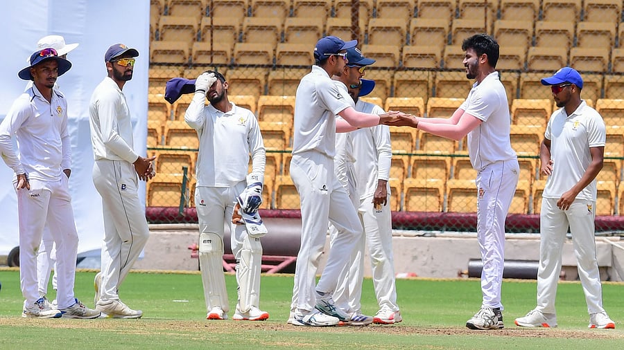 <div class="paragraphs"><p>The Dr (Capt) K Thimmappiah Memorial Cricket Tournament -- which began on Sept 4 and ends on 27 -- has just one day gap after every round of four-day matches. </p></div>