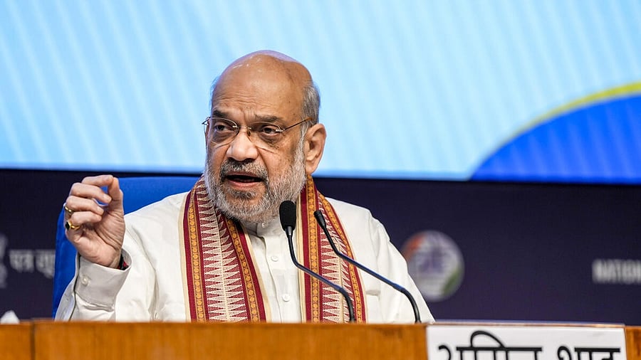 <div class="paragraphs"><p>Union Home Minister and Minister of Cooperation Amit Shah addresses at the release of a special booklet on achievements of first 100 days of the government during Prime Minister Narendra Modi's third term, in New Delhi. </p></div>