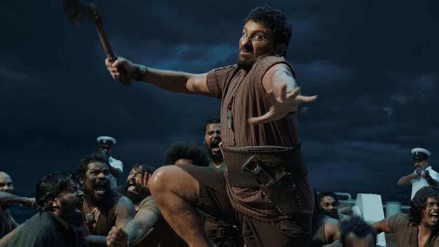 <div class="paragraphs"><p>Saif Ali Khan as Bhaira in <em>Devara: Part 1</em>.</p></div>