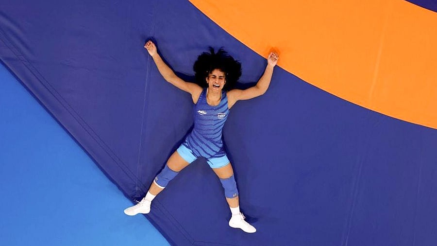 <div class="paragraphs"><p>Vinesh Phogat at the 2024 Paris Olympics.</p></div>