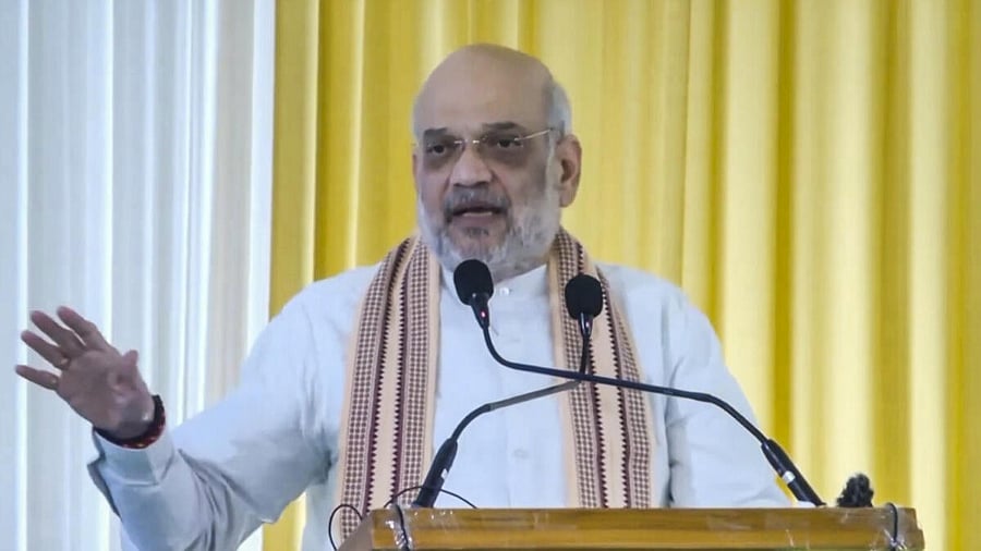 <div class="paragraphs"><p>Amit Shah addresses victims of Naxal violence from Chhattisgarh, in New Delhi. </p></div>