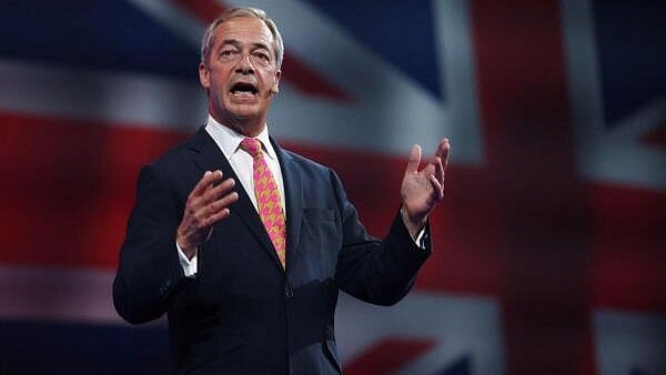 <div class="paragraphs"><p>Reform UK party leader Nigel Farage speaks during Britain's Reform UK party's national conference in Birmingham. </p></div>