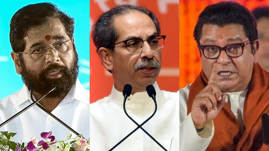 <div class="paragraphs"><p>(From left): Eknath Shinde,  Uddhav Thackeray and&nbsp;Raj Thackeray.&nbsp;</p></div>