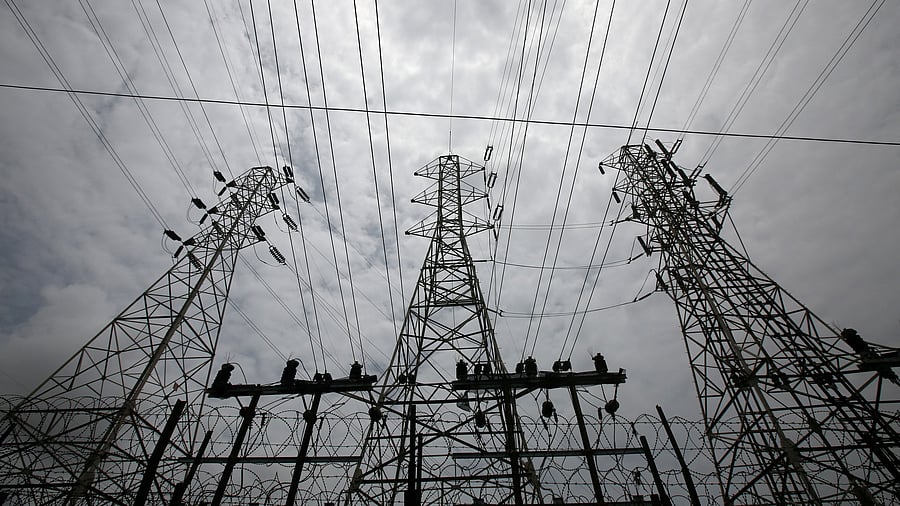 <div class="paragraphs"><p>High-tension power lines are pictured outside a Tata Power sub station in the suburbs of Mumbai.</p></div>