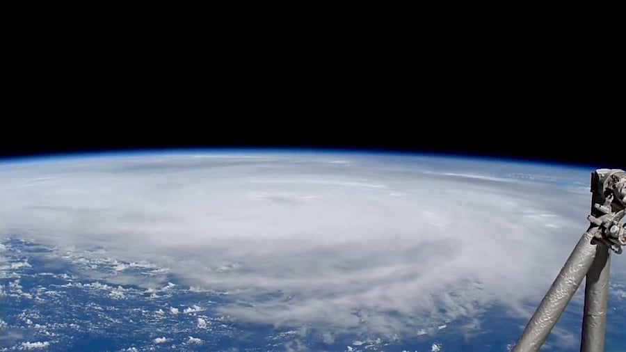 <div class="paragraphs"><p>Satellite image shows Hurricane Helene churning through the Gulf of Florida, U.S., September 26, 2024 in his screengrab from a Handout video. </p></div>
