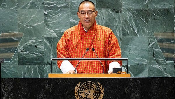 <div class="paragraphs"><p>Prime Minister of Bhutan Tshering Tobgay addresses the 79th United Nations General Assembly at UN headquarters in New York. </p></div>