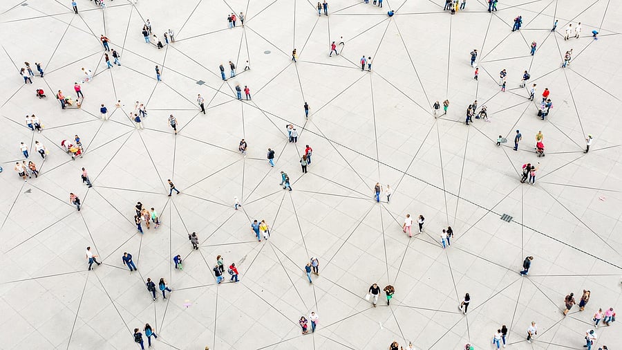 <div class="paragraphs"><p>Aerial view showing people connected by lines. For representational purposes.</p></div>