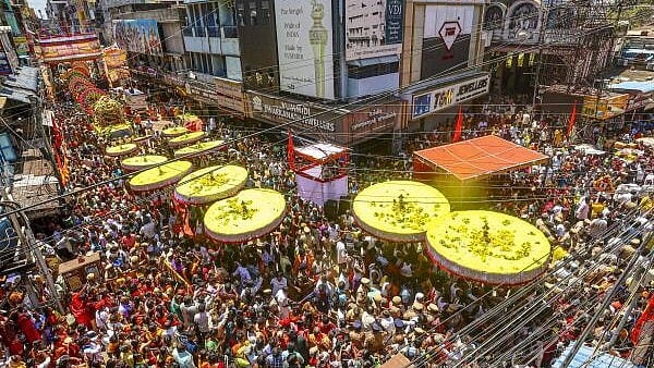 <div class="paragraphs"><p>Devotees at Sri Venkateswara temple, in Tirupati, in Chennai, Wednesday, Oct. 2, 2024.</p></div>