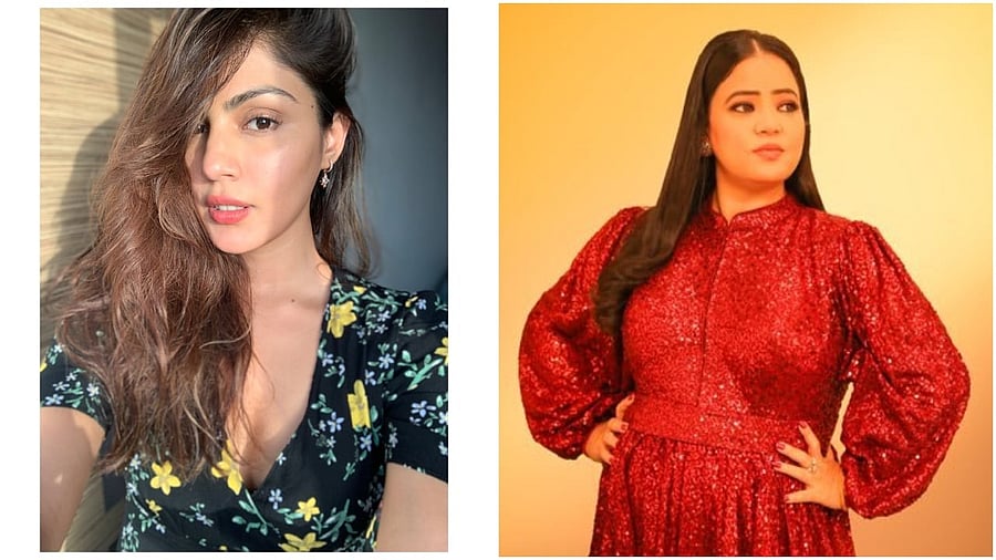<div class="paragraphs"><p>Bollywood actor Rhea Chakraborty (left), comedian Bharti Singh (right).</p></div>