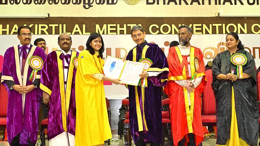 <div class="paragraphs"><p>39th Annual Convocation of Bharathiar University in Coimbatore.</p></div>