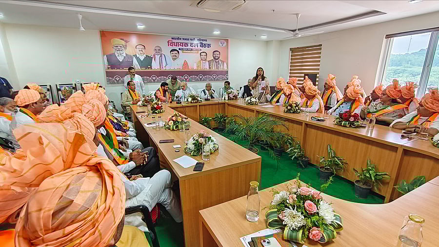 <div class="paragraphs"><p>A meeting of the Haryana BJP Legislature Party was held here on Thursday evening, a day ahead of the oath ceremony of the newly elected MLAs.</p></div>