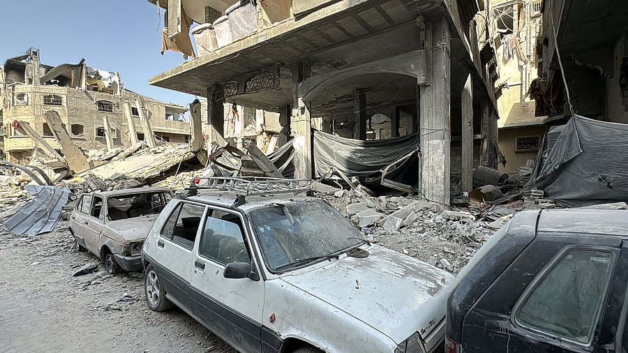 <div class="paragraphs"><p>Damaged cars are seen after Israeli forces withdrew from the area around Kamal Adwan hospital, amid the ongoing Israel-Hamas conflict, in Jabalia, in the northern Gaza Strip October 26, 2024. </p></div>