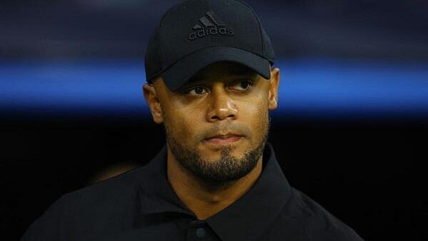 <div class="paragraphs"><p>Bayern Munich coach Vincent Kompany looks on before the match. </p></div>