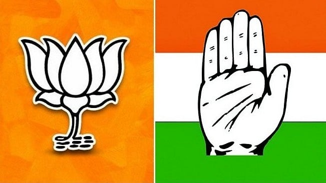 <div class="paragraphs"><p>The Congress and BJP flags.</p></div>
