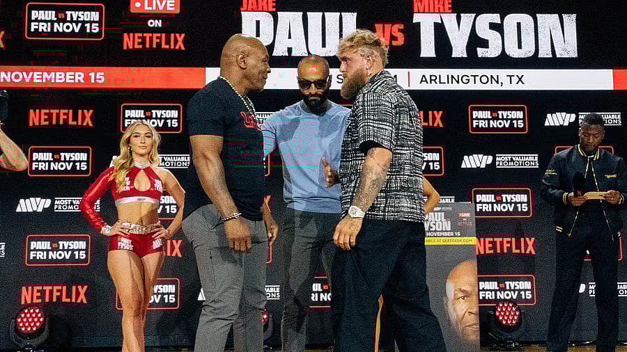 <div class="paragraphs"><p>Mike Tyson (left) and Jake Paul.&nbsp;</p></div>