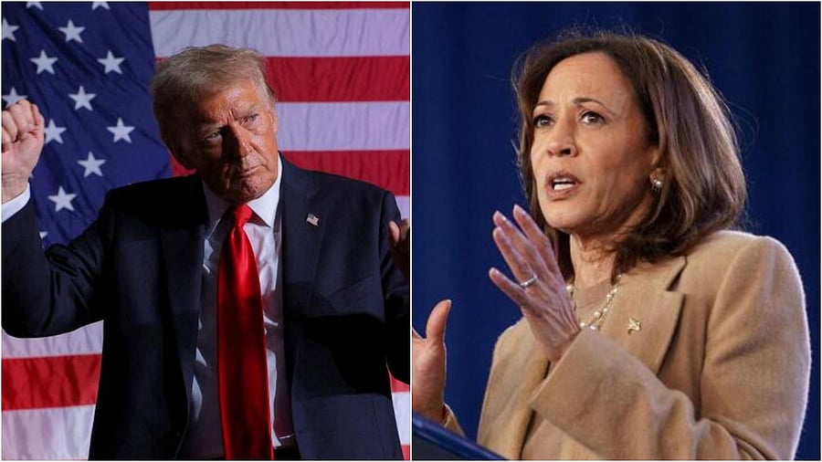 <div class="paragraphs"><p>Republican presidential candidate Donald Trump (L) and Democratic candidate Kamala Harris. </p></div>