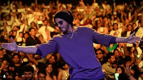 <div class="paragraphs"><p>Shah Rukh Khan at an auditorium in Mumbai for a birthday celebration. </p></div>