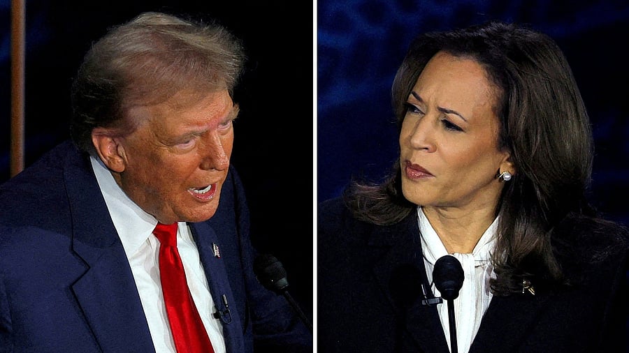 <div class="paragraphs"><p>Republican presidential candidate Donald Trump (L) and Democratic presidential candidate Kamala Harris (R).</p></div>
