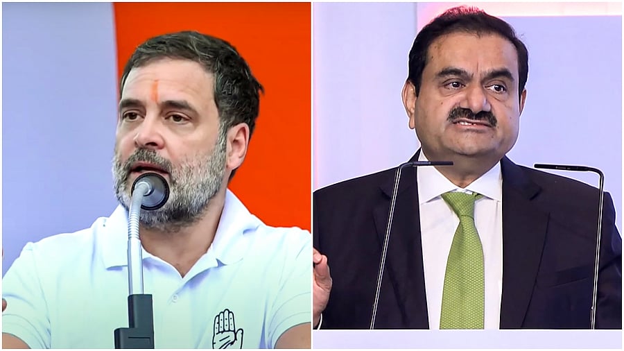 <div class="paragraphs"><p>Rahul Gandhi (left) and Gautam Adani. </p></div>