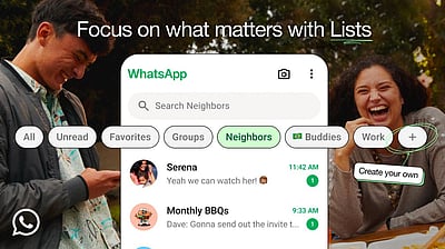 WhatsApp introduces customisable chat list feature on Messenger app