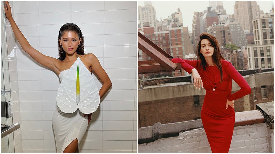 <div class="paragraphs"><p>Zendaya (left); Anne Hathaway (right).</p></div>