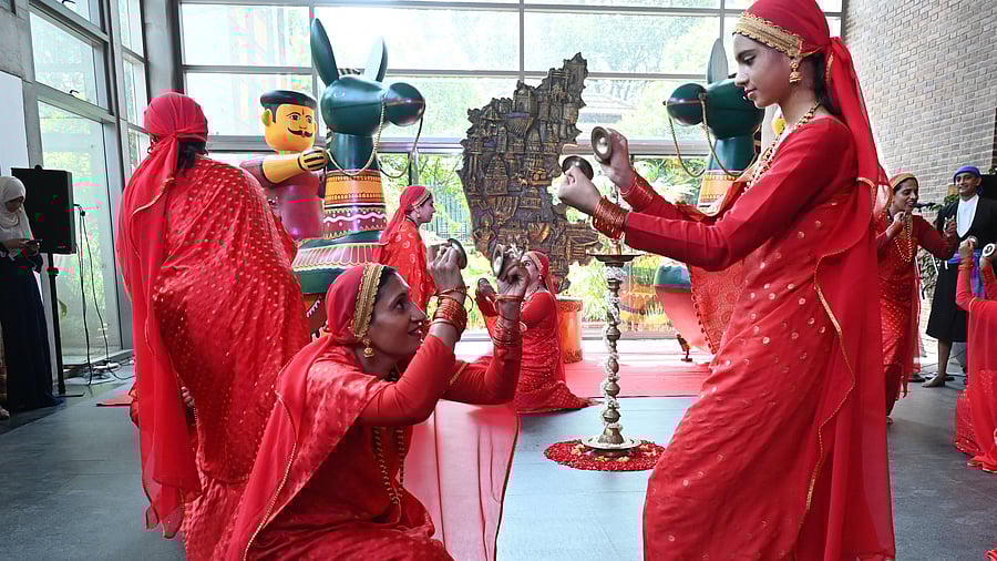 <div class="paragraphs"><p>Kodava women perform during the launch of Krishna to Kaveri, a festival celebrating Karnataka’s rich cultural heritage, which kicked off on Saturday. </p></div>