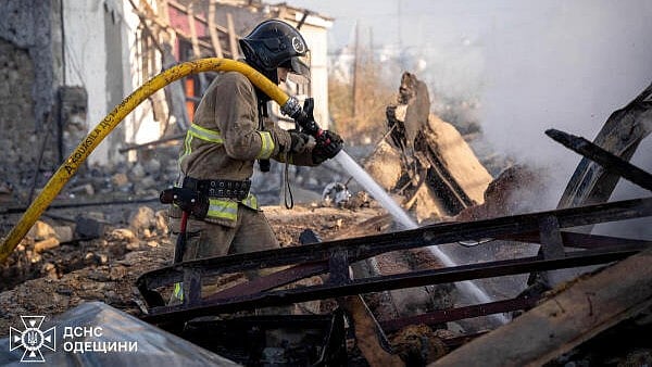 <div class="paragraphs"><p>A firefighter works at the site of a residential area damaged by a Russian missile strike, amid Russia's attack on Ukraine, in Odesa, Ukraine November 17, 2024. Press service of the State Emergency Service of Ukraine in Odesa region</p></div>