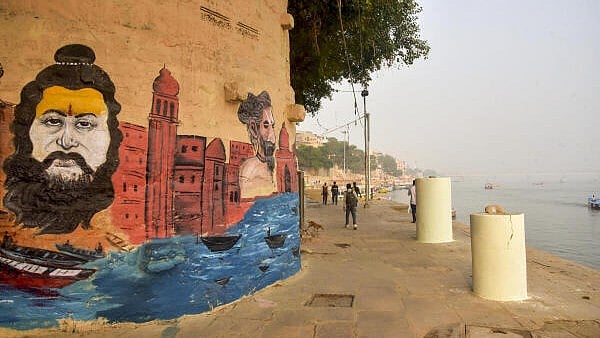<div class="paragraphs"><p>Beautification work at Ganga ghats ahead of the Mahakumbh, in Varanasi which is slated to host the first&nbsp;‘Dharm Sansad’</p></div>