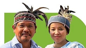<div class="paragraphs"><p>Meghalaya CM Conrad Sangma with wife Mehtab Chandee Sangma.</p></div>