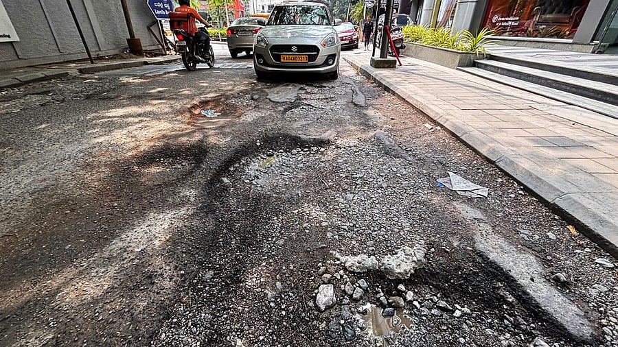 Walton Road near Lavelle Road wears a bumpy broken look.
