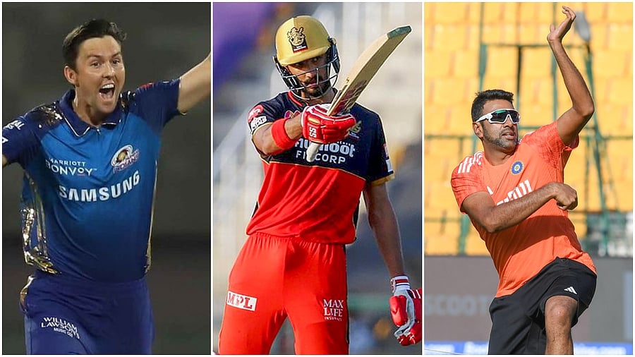 <div class="paragraphs"><p>(From L to R) Trent Boult; Devdutt Padikkal; R Ashwin</p></div>