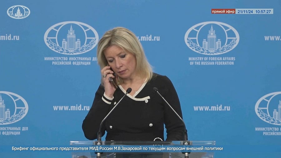 <div class="paragraphs"><p>Russia's Foreign Ministry spokeswoman Maria Zakharova </p></div>