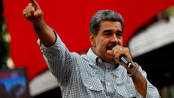 <div class="paragraphs"><p>File photo of Venezuelan President Nicolas Maduro delivering a speech during a rally to celebrate the results of last month's presidential election, in Caracas</p></div>