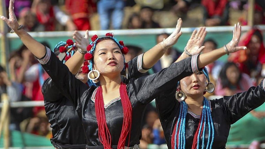 <div class="paragraphs"><p>Women celebrate the Si Donyi festival of the tribal community at Daporijo in Arunachal Pradesh. (Representative image)</p></div>