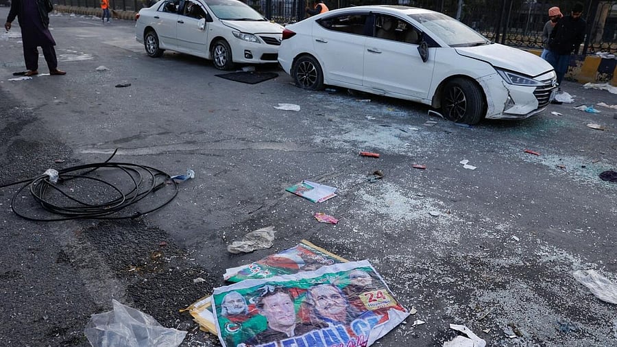 <div class="paragraphs"><p>Aftermath of of protest in Islamabad</p></div>